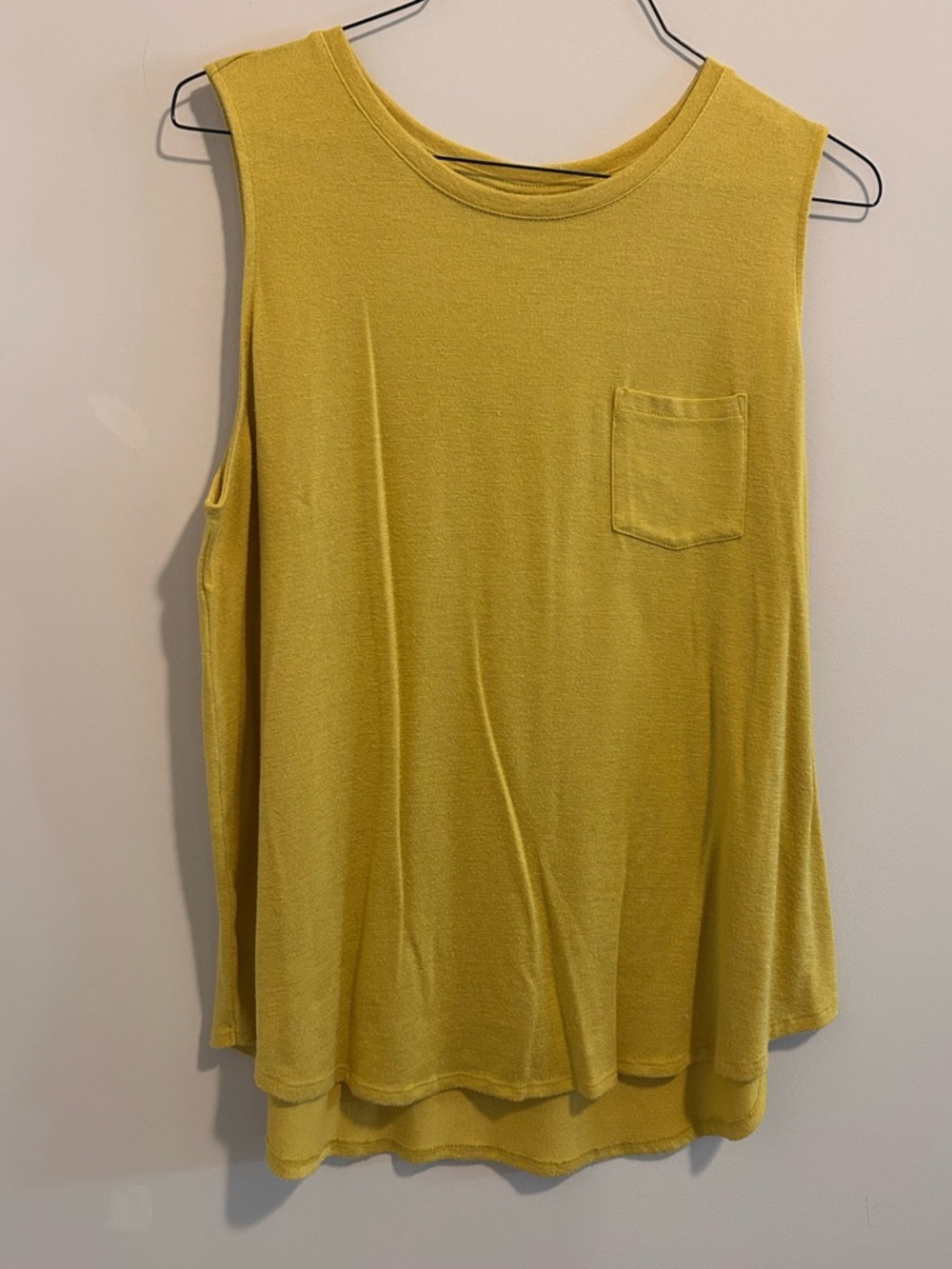 Ava & Viv Mustard Pocket Tunic Tank‎ Top